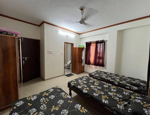 3 sharing room personal bed and loker